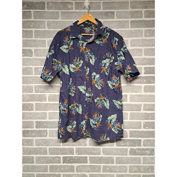 Croft & Barrow Mens Tropical Print Short Sleeve Button Hawaiian Shirt Size XLT‎ - Picture 1 of 10
